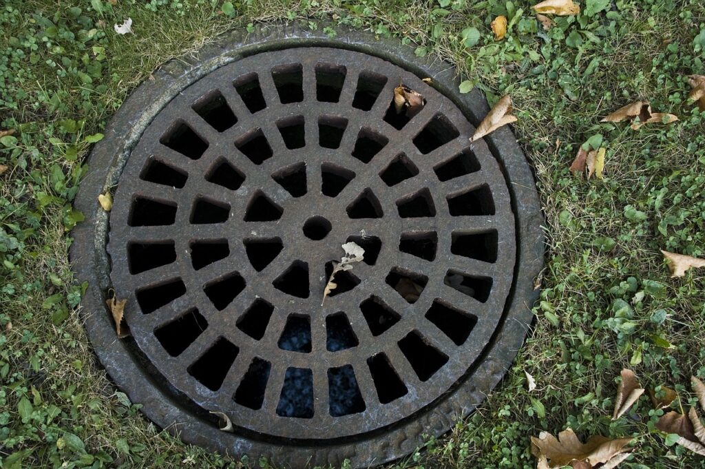 Exterior drain cover, home inspector training