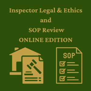 Inspector Legal & Ethics and SOP Review #00119-INE (Online)